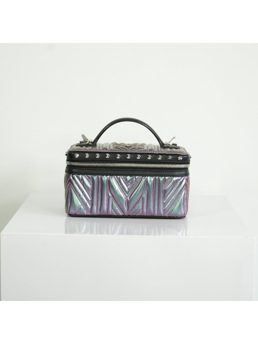 MCM Metallic Studded Vanity